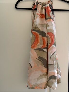 Tommy Bahama Halter Blouse in Coral, Olive & Cream